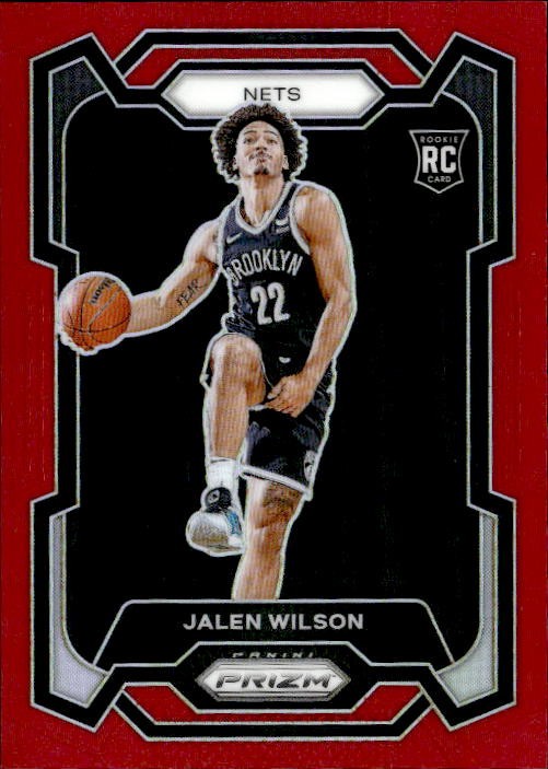2023-24 Panini Prizm #128 Jalen Wilson Prizms Red #/299