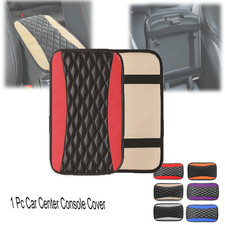 Cubierta de cuero PU para consola central de automóvil cubierta universal para reposabrazos automática antideslizante