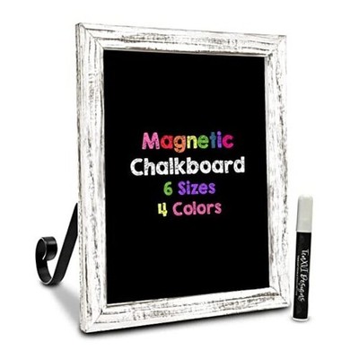 6 Sizes/4 Colors - Small Chalkboard Sign Menu Board for 11''W x 13''H White