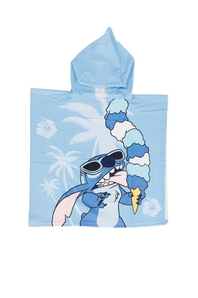 Lilo & Stitch Kinder Badeponcho Mit Kapuze – Kapuzenhandtuch Strandponcho-image