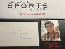 Claude Akins Hollywood Actor Signed Autograph Promo Card w/ COA & Top Loader