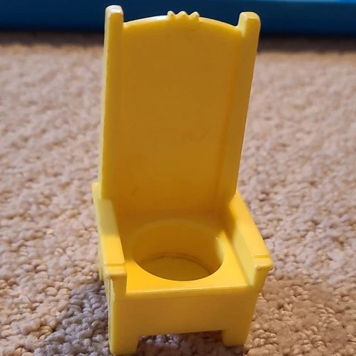 Fisher-Price Little People Yellow Chair Vintage Toy Royal Castle