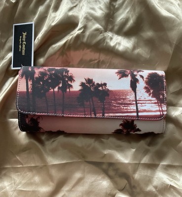 Juicy Couture Palm Tree Beach Print Clutch Bag - NWT - Free Shipping!