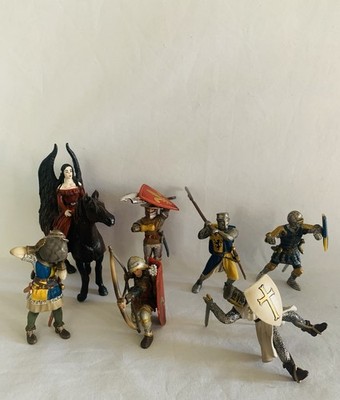 Schleich Medieval Knights Lot figures Vintage  Castle Middle Ages Soldiers Lot