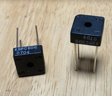 Elite Bridge Rectifier KBPC606 SINGLE PHASE, 6A, 600V Lot of 2 