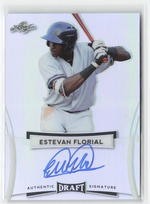 Estevan Florial 2018 Leaf Metal Draft Flashback Auto #FB-EF1