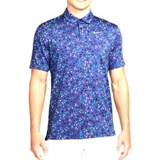 Nike Dri-FIT Men  s Floral Comfort Stretch Golf Polo Deep Night S L XL FN3116-539