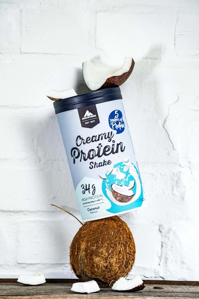 Multipower Creamy Protein Shake (420g) Kokos mit Whey & Casein für Muskelaufbau - Bild 2 von 4