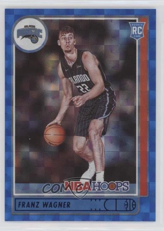 2021-22 Panini NBA Hoops Rookies Hyper Blue Franz Wagner #235 0b7f