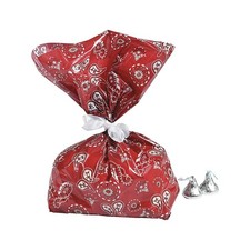 Fun Express Red Bandana Treat Bags - Western Cowboy Cowgirl Party Favors for