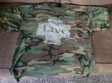 LIVE (Band) 2018 Tour Camouflage Alt Rock Concert T-Shirt. XL Preowned