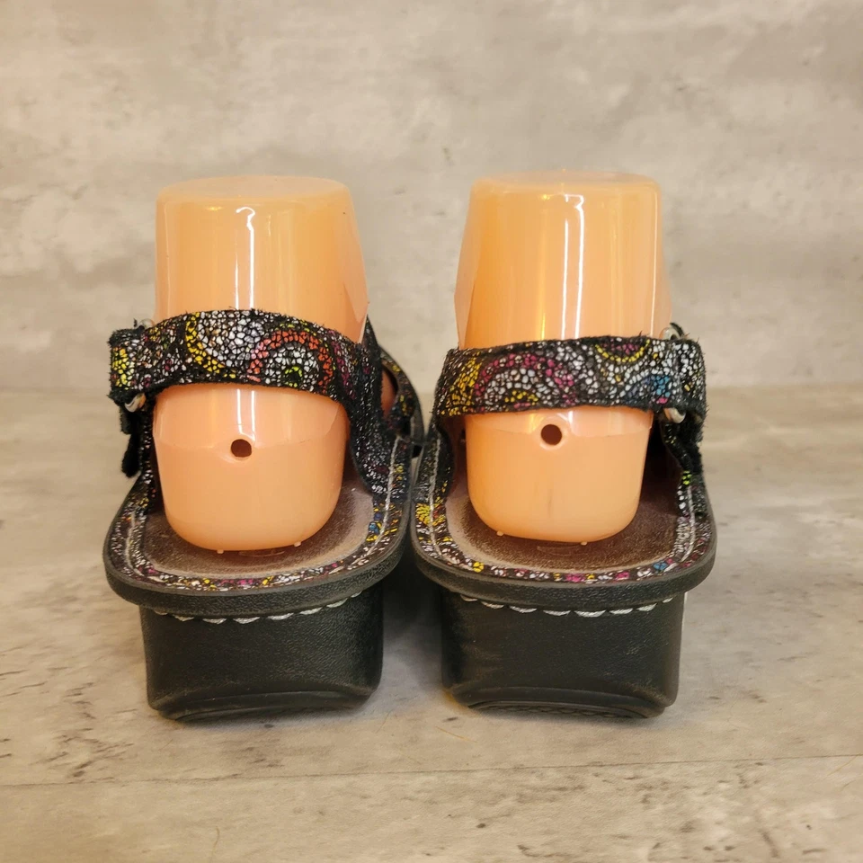 Sapato Alegria Paloma Feminino Tamanho 37 Preto Multi Mary Jane Conforto Pulseira de Couro - Imagem 4 de 4