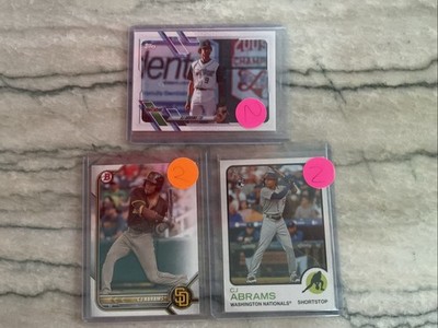 CJ Abrams 3 Card Lot (Heritage/Pro Debut/Bowman)