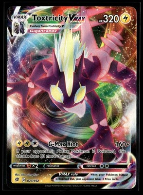 Toxtricity VMAX 071/192 Holo SWSH02: Rebel Clash NM | eBay