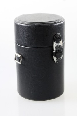 Hard Shell Lens Case Pouch Black Round Lens Holder For Camera