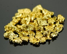 Alaskan Yukon Gold Rush Nuggets 14 Mesh 1 Gram of Fines 3423.25 per troy oz