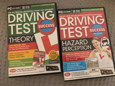 4x PC CD-ROM Driving Test Success Theory Edition & Hazard
