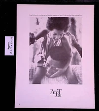 1969 BELL SYSTEM AT&T Dad & Child Reaching Out to Ones You Love Print Ad 46411