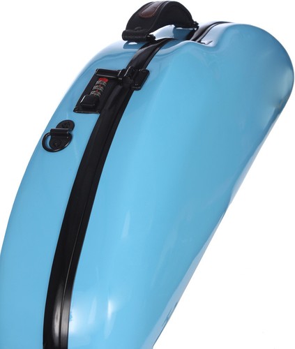 USA Fiberglas Geigenetui SafeFlight 4/4 M-Etui blau hell - Bild 11 von 12