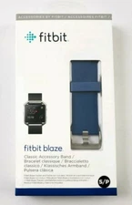 Genuine Fitbit Blaze Small Blue/Navy Classic Accessory Replacement Band
