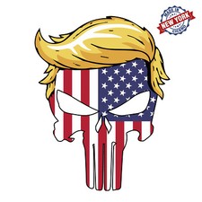 Trump Hair Punisher Vinyl Decal Height 3 5 10 12 Available Sticker