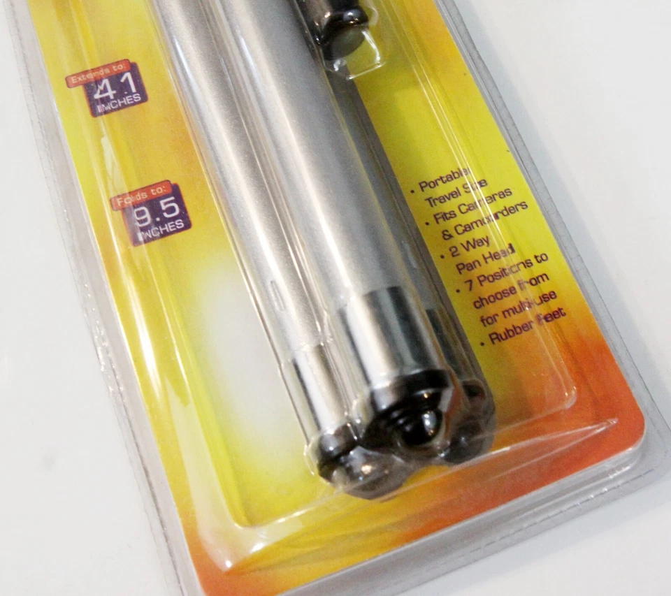 Photo/Video Tripod 7 Position Travel Size 2 Way Pan Head Extends to 41" New - Image 4 of 4