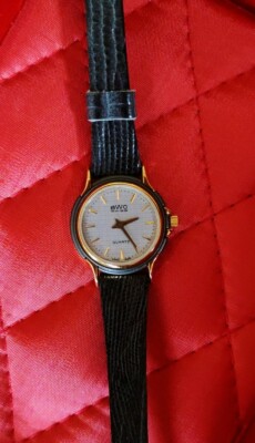Bwc Swiss Quartz Damen Lederarmband Gold Uhr