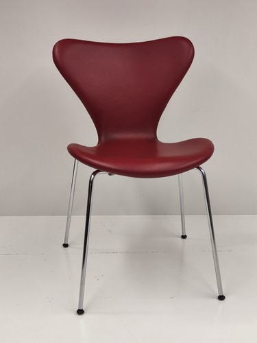 Fritz hansen series 7 chair in black leather - Picture 18 of 21