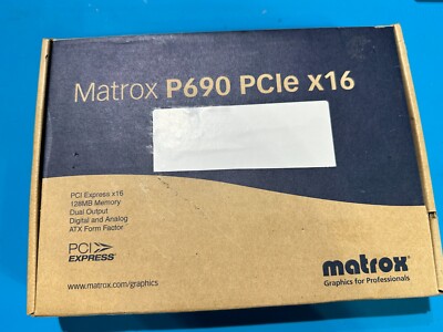 Carte Graphique Matrox P690 - 128 Mo PCI Low Profile - Fonctionnelle - P69-MDDE128 LPF