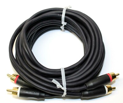 Dynex Audio Cable Gold Plated RCA Jack Plug Connector High Speed AUX Cord 