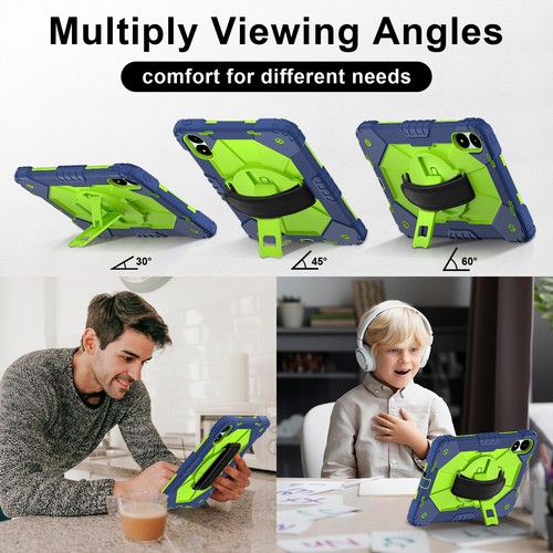 Shockproof Protective Rotating Stand Tablet Case For Xiaomi Redmi Pad Pro 12.1 - Picture 28 of 39
