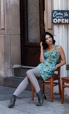 New! Anthropologie Green Blue Floral "Bleecker Sheath" Dress $168 Size 8