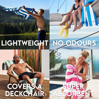 Hotkoko Lightweight Beach Towel – Sand-Free, Quick-Dry & Compact For Pool, Camping, Travel - View #4
