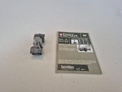 Axis and Allies Reserves Set French Panhard et Levassor P 178 4/45 with Card