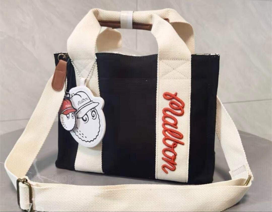 MALBON GOLF Tote Bag Shoulder Bag Canvas Material 2way 3 MALBON GOLF Tote Bag Shoulder Bag Canvas Material 2way 3