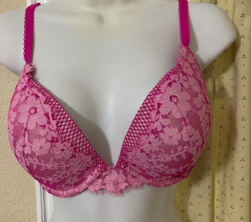 Victoria Secret Bra Dream Angels Push Up Pigeonnant  Pink Diez 34DD