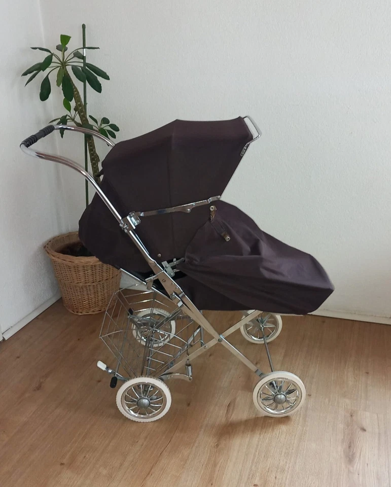 Silver Cross Nostalgie Kinderwagen Sportwagen Buggy 70er Vintage + Fußsack Retro - Bild 2 von 4