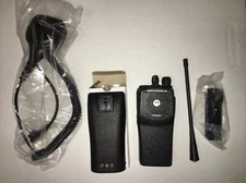 Motorola PR400 UHF 16 Channel Two-Way Radio With New Accessories