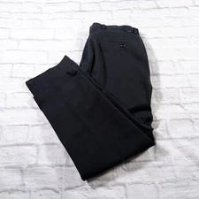 Dockers Black Flat Front Cotton Khakis Chinos Mens Pants 38x30