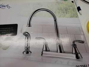 Missing Screws Delta Lorain 2 Handle Kitchen Faucet Chrome Finish