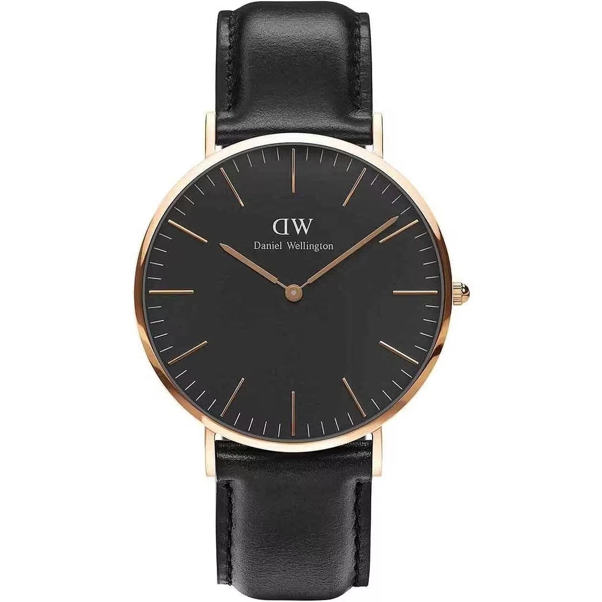 Orologio Solo Tempo Uomo Daniel Wellington Classic DW00100127 Ros Nero 40mm