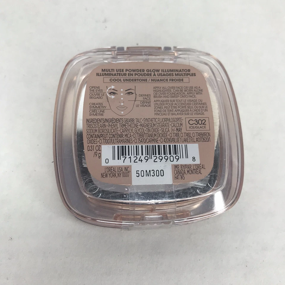 L'Oreal True Match Lumi Powder Glow Illuminator Blush & Highlight C302 ICE - Image 3 of 3