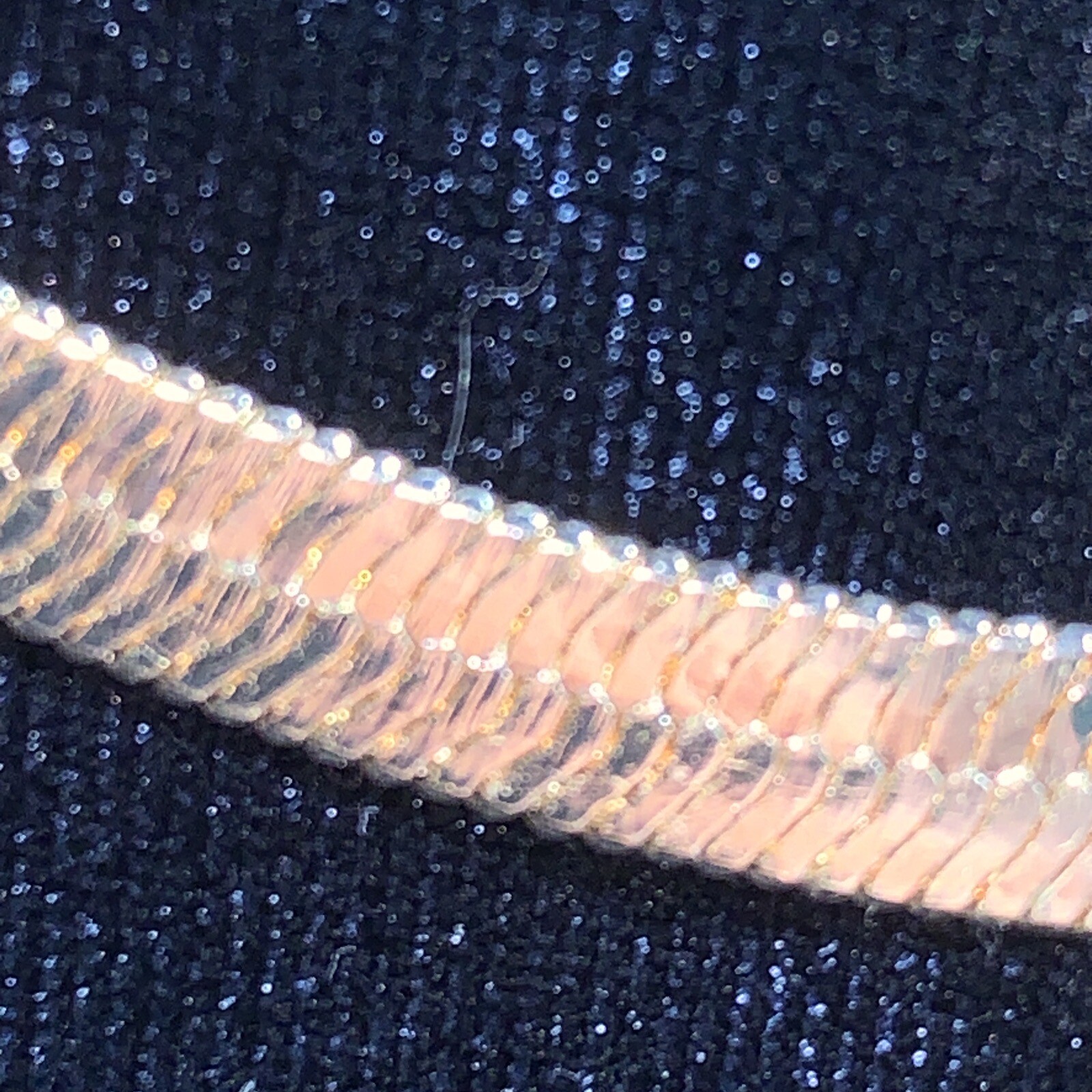 14K Gold Plated Snake Chain Necklace For Women - Adjustable 3mm Flat Herringbone Choker, 13+2.5 Inches, Dainty Layering Jewelry - View #2