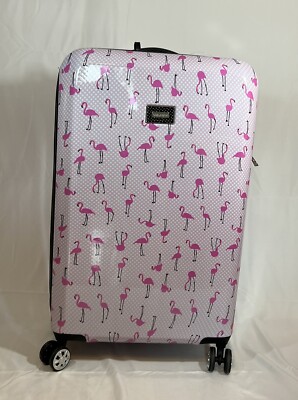 Betsey Johnson 26  Flamingo Strut Collection Luggage