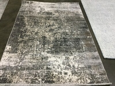 GREY / IVORY 6' X 9' Broken Thread Rug, Reduced Price 1172655995 ASN705F-6