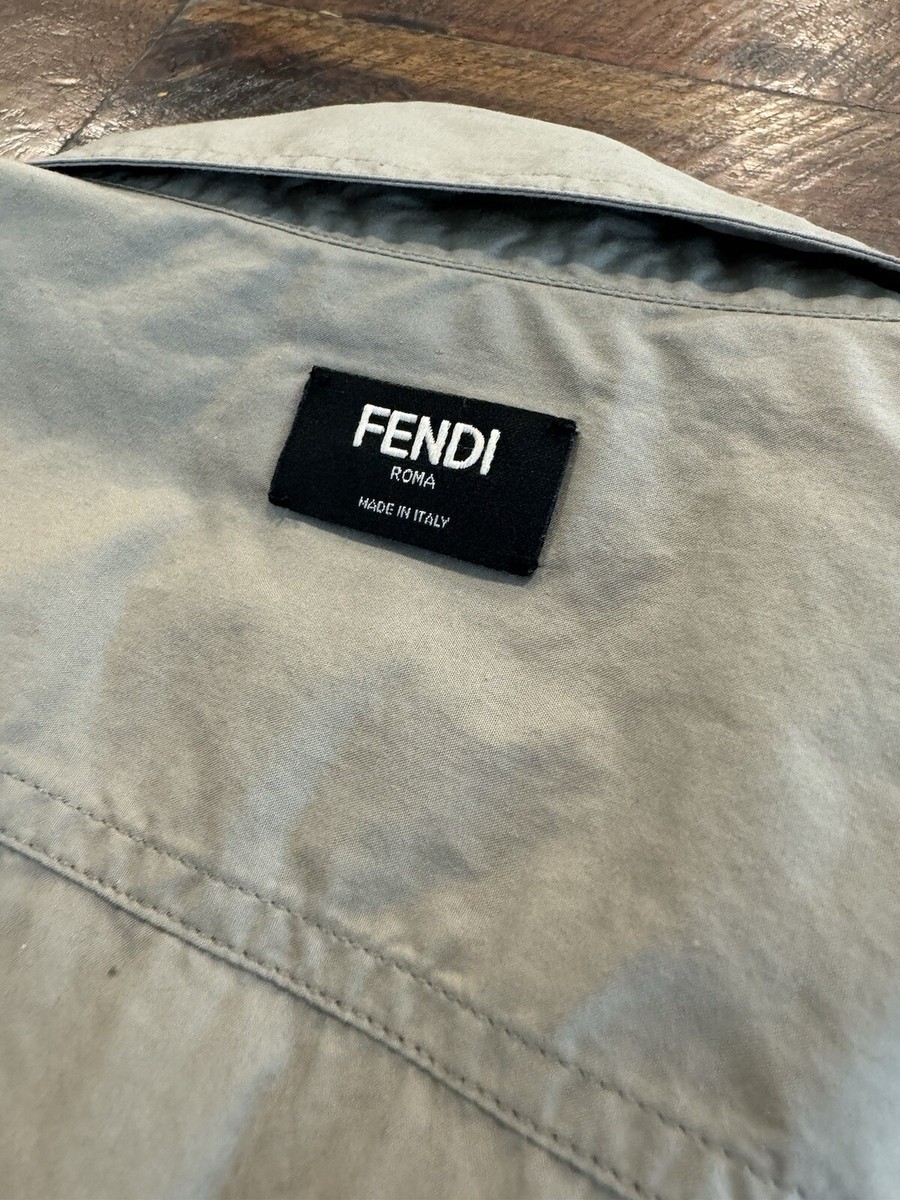 MSRP $550 Made In Italy Authentic FENDI ROMA Shirt #12CPF-19-4347