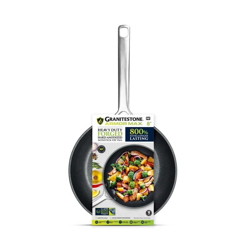 Granitestone Armor Max Nonstick Frying Pan 8 inch Skillet Cooking Pan Induction
