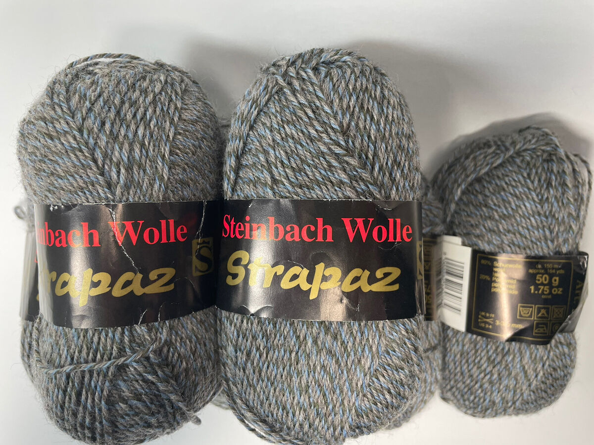 Steinbach Wolle Strapaz sock yarn lot of 6 color Art.13 Steinbach Wolle Strapaz sock yarn lot of 6 color Art.13