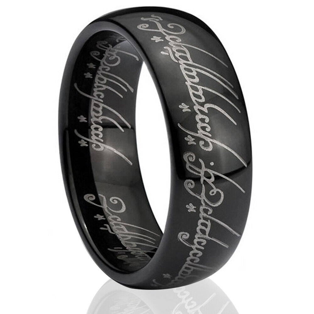 Black Lord of the Rings Tungsten Carbide Ring