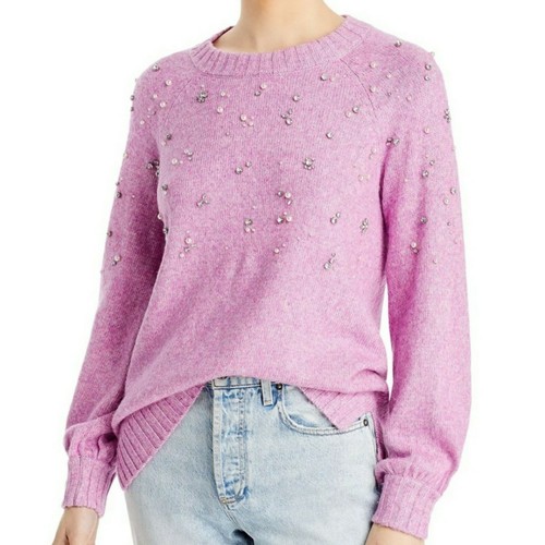 pink embellished sweater